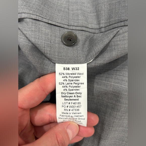 Tailored Tommy Hilfiger Mens Shark Skin Two Button Suit - Picture 16 of 16